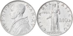World Coins - Coin, VATICAN CITY, Pius XII, 10 Lire, 1953, Roma, , Aluminum, KM:52.1