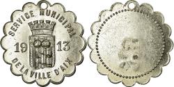 World Coins - France, Token, Service Municipal de la ville d'Aix, 1913, Aix-en-Provence