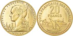 World Coins - Coin, French Somaliland, 20 Francs, 1952, Paris, ESSAI, , Aluminum-Bronze