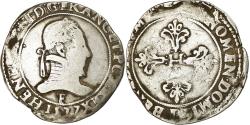 World Coins - Coin, France, Franc au Col Plat, 1577, Angers, , Silver, Duplessy:1130