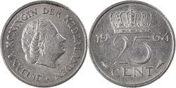 World Coins - Coin, Netherlands, 25 Cents, 1964