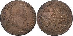 World Coins - Spain, Ferdinand VII, 2 Maravedis, 1827, Segovia, Copper,