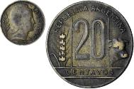 World Coins - Argentina, 20 Centavos, 1946
