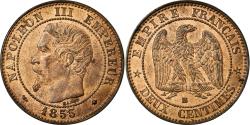 World Coins - Coin, France, Napoleon III, Napoléon III, 2 Centimes, 1855, Strasbourg