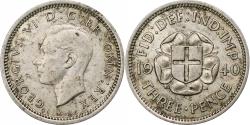 World Coins - Great Britain, George VI, 3 Pence, 1940, , Silver, KM:848