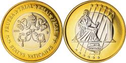 World Coins - Vatican, Medal, 1 E, Essai-Trial Siège Vacant, 2005, , Bi-Metallic