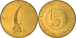 World Coins - Coin, Slovenia, 5 Tolarjev, 1997, , Nickel-brass, KM:6