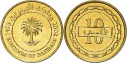 World Coins - Coin, Bahrain, Hamed Bin Isa, 10 Fils, 2002/AH1423, , Brass, KM:28