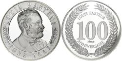 World Coins - France, Medal, Louis Pasteur (1822-1895), 100ème Anniversaire, Silver