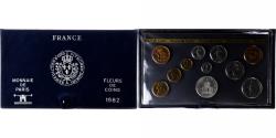 World Coins - France, Coffret 1 c. à 100 frs., 1982, MDP, série FDC,