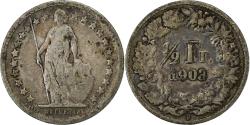 World Coins - Switzerland, 1/2 Franc, 1903, Bern, Silver, , KM:23