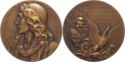World Coins - France, Medal, Jean-Baptiste Pocquelin de Molière, 1900, Bronze, Chaplain