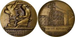 World Coins - France, Medal, Électricité de France et gaz de France, Bronze, Dropsy,