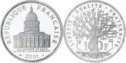 World Coins - France, Panthéon, 100 Francs, 2001, Paris, Série BE, , Silver