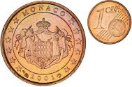 World Coins - Monaco, Rainier III, Euro Cent, 2001, Paris, , Copper Plated Steel, KM:167