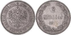 World Coins - Coin, Finland, Alexander II, 2 Markkaa, 1874, Helsinki, , Silver