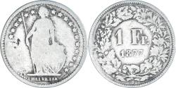 World Coins - Coin, Switzerland, Franc, 1877, Bern, , Silver, KM:24