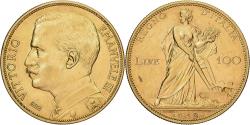 World Coins - Italy, Vittorio Emanuele III, 100 Lire, 1912, Rome, Very rare, Gold,