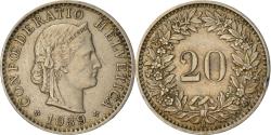 World Coins - Coin, Switzerland, 20 Rappen, 1939, Bern, , Copper-nickel, KM:29a