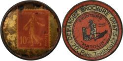 World Coins - Coin, France, Peinture Matolin, 10 Centimes, Timbre-Monnaie, , Métal