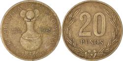 World Coins - Coin, Colombia, 20 Pesos, 1985