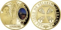 World Coins - France, Medal, Lourdes, Lieu de Pélerinage Français, Religions & beliefs