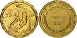 World Coins - France, Medal, Baigneuse Blonde, Auguste Renoir, Vermeil,