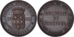 World Coins - France, Medal, Société Académique, Cherbourg, 1855, Borrel, , Copper