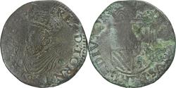World Coins - Spanish Netherlands, duché de Brabant, Philippe II, Liard, 1591, Tournai