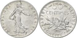 World Coins - France, 50 Centimes, Semeuse, 1915, Paris, Silver, , KM:854