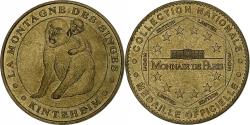 World Coins - France, Tourist token, Montagne des singes, 2003, MDP, Nordic gold,