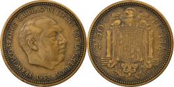 World Coins - Coin, Spain, Caudillo and regent, 2-1/2 Pesetas, 1954,
