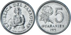 World Coins - Coin, Paraguay, 5 Guaranies, 1975