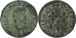 World Coins - France, Louis XIII, Double Tournois, 1611, Bordeaux, Copper, , Gadoury:6