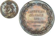 World Coins - France, Medal, Compagnie des Messageries Maritimes, Shipping, 1851, Barre