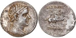 Ancient Coins - Baktrian Kingdom, Eukratides I, Tetradrachm, 170-145 BC, Silver,
