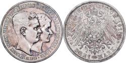 World Coins - German States, Ernst August, 3 Mark, 1915, Berlin, Grand Duchy, Silver