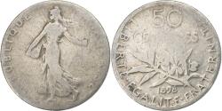 World Coins - France, 50 Centimes, Semeuse, 1898, Paris, Silver, , Gadoury:420