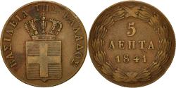 World Coins - Coin, Greece, Othon, 5 Lepta, 1841, , Copper, KM:16