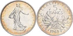 World Coins - France, 5 Francs, Semeuse, 1969, Paris, Silver, , Gadoury:770, KM:926