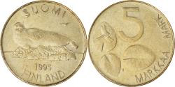 World Coins - Coin, Finland, 5 Markkaa, 1995, , Copper-Aluminum-Nickel, KM:73