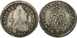 World Coins - Coin, France, Louis XIV, 4 Sols aux 2 L, 4 Sols 2 Deniers, 1691, Troyes