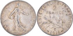 World Coins - Coin, France, Semeuse, 2 Francs, 1914, Castelsarrasin, , Silver