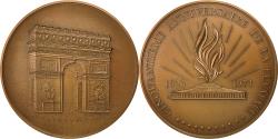 World Coins - France, Medal, 50ème Anniversaire de la Flamme, Arc de Triomphe, 1977