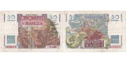 World Coins - France, 50 Francs, Le Verrier, 1950-08-24, T.166, VF(20-25)