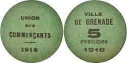 World Coins - Coin, France, Union des Commerçants, Grenade, 5 Centimes, 1916,