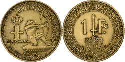 World Coins - Monaco, Louis II, Franc, 1946, Poissy, Aluminum-Bronze,