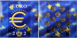 World Coins - Belgium, Euroset + token, Presidency EU, 2002, Brussels,
