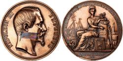 World Coins - France, Medal, Napoleon III reçoit la Reine d'Angleterre à Boulogne, 1855