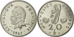 World Coins - Coin, New Hebrides, 20 Francs, 1967, Paris, , Nickel, KM:E3